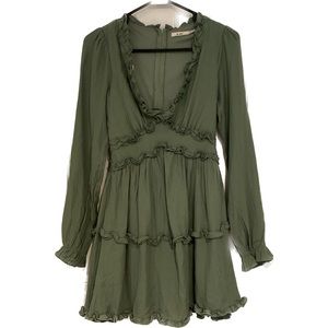 Boutique sage green mini dress